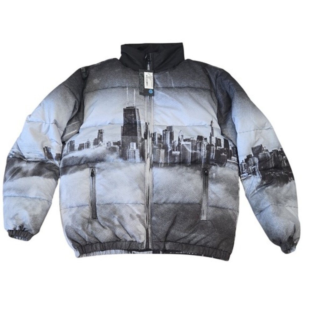 Cookies Skyline Heavy Puffer‎ Jacket Chicago Sublimated CM234ODC06 Mens M